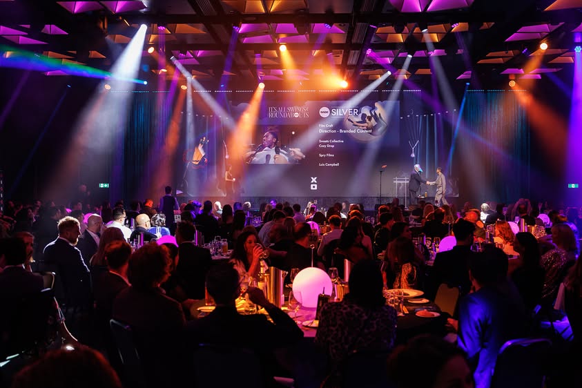 BADC Awards night — full room, award presentation on stage